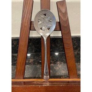 Leonard Italy Silverplate Slotted Serving Spoon – Floral Cutout Design